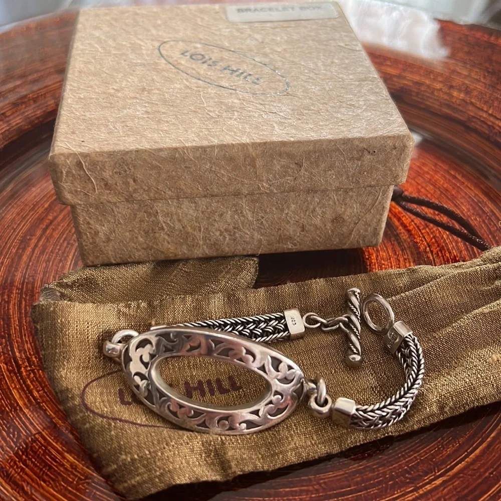 Lois Hill Bracelet Sz Med, SS 925 - Picture 1 of 4
